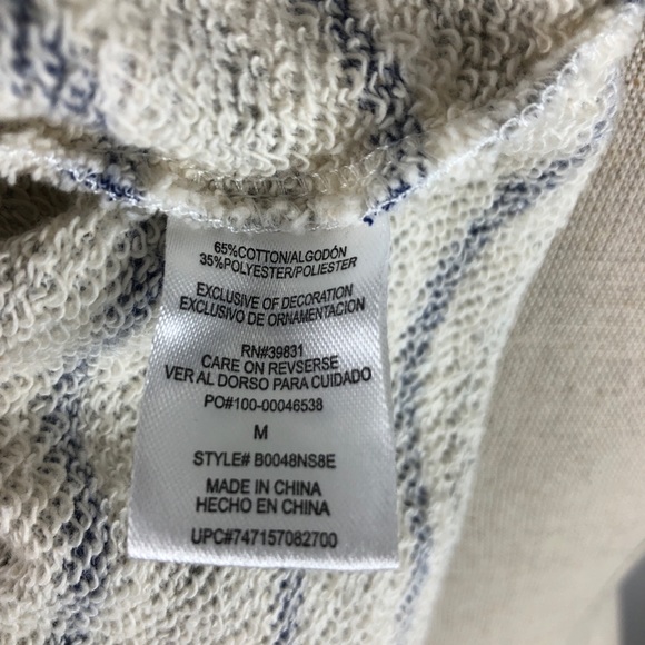 Democracy Oversized Lace Up Detail Striped Shirt - Picture 11 of 11